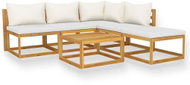 6-piece garden sofa cream cushion solid acacia 3057654 3057654 - Garden Furniture