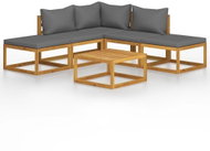 6-piece garden sofa with solid acacia cushions 3057600 3057600 - Garden Furniture