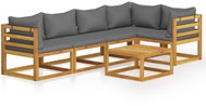 6-piece garden sofa with solid acacia cushions 3057625 3057625 - Garden Furniture