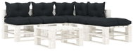6-Piece Garden Sofa Set made from Pallets + Anthracite Cushions 3052389 3052389 - Garden Furniture