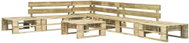 6-piece garden sofa made of wood pallets 276317 276317 - Garden Furniture
