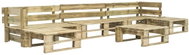 6-piece garden sofa made of wood pallets 276319 276319 - Garden Furniture