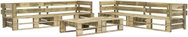 6-piece garden sofa from pallets wood green 276321 276321 - Garden Furniture