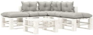 6-piece garden sofa made of pallets with taupe cushions wood 3052403 3052403 - Garden Furniture