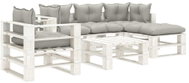 6-piece garden sofa made of pallets with taupe cushions wood 3052406 3052406 - Garden Furniture