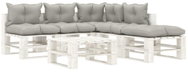 6-piece garden sofa made of pallets with taupe cushions wood 3052413 3052413 - Garden Furniture