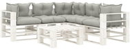 6-piece garden sofa made of pallets with taupe cushions wood 3052418 3052418 - Garden Furniture