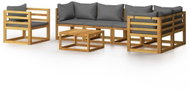 7-piece garden sofa with solid acacia cushions 3057629 3057629 - Garden Furniture