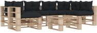 7-piece Garden Sofa made of Pallets + Anthracite Cushions 3052244 3052244 - Garden Furniture