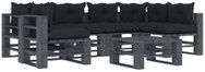 7-piece Garden Sofa made of Pallets + Anthracite Cushions 3052532 3052532 - Garden Furniture