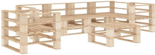 7-piece garden sofa made of wood pallets 3052163 3052163 - Garden Furniture - Main image