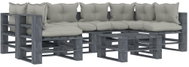 7-piece Garden Sofa made of Pallets with Taupe Cushions Wood 3052556 3052556 - Garden Furniture