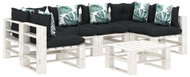 7-Piece Garden Pallet Sofa Set + Corner and Floral Print Cushions 3052484 3052484 - Garden Furniture