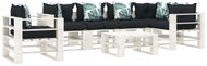 7-Piece Garden Pallet Sofa Set + Corner and Floral Print Cushions 3052491 3052491 - Garden Furniture