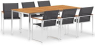 7-piece dining set for textiles and stainless steel 3053393 3053393 - Garden Furniture