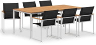 7-piece Garden Dining Set Solid Teak and Stainless-steel 3053398 3053398 - Garden Furniture