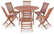 7-piece garden dining set solid teak wood 44586 44586 - Garden Furniture