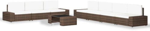 8-piece garden sofa polyrattan brown 3054591 3054591 - Garden Furniture - Main image
