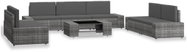 8-piece garden sofa polyrattan gray 3054604 3054604 - Garden Furniture