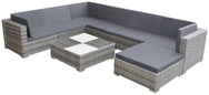 8-piece Garden Sofa with Cushions Polyrattan Grey 42738 42738 - Garden Furniture