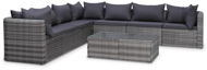 Garden Furniture 8-piece Garden Sofa with Cushions Polyrattan Grey 44157 44157 - Zahradní nábytek