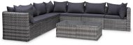 8-piece Garden Sofa with Cushions Polyrattan Grey 44157 44157 - Garden Furniture