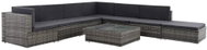 8-piece garden sofa with cushions polyrattan gray 44610 44610 - Garden Furniture