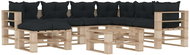 8-Piece Garden Pallet Sofa Set + Anthracite Cushions 3052236 3052236 - Garden Furniture