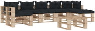 8-piece Garden Sofa Set made of Pallets + Anthracite Cushions 3052247 3052247 - Garden Furniture
