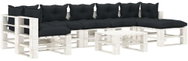 8-piece Garden Dofa made of Pallets + Anthracite Cushions 3052391 3052391 - Garden Furniture