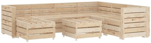 8-piece garden sofa made of wood pallets 3051677 3051677 - Garden Furniture - Main image