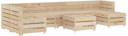 8-piece garden sofa made of wood pallets 3051688 3051688 - Garden Furniture - Main image