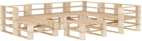 8-piece garden sofa made of wood pallets 3052148 3052148 - Garden Furniture - Main image