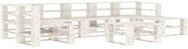 8-piece garden sofa from pallets wood white 3052179 3052179 - Garden Furniture