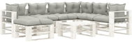 8-Piece Garden Pallet Sofa Set With Taupe Cushions Wood 3052404 3052404 - Garden Furniture