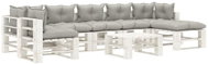 8-piece Garden Sofa made of Pallets with Taupe Cushions Wood 3052415 3052415 - Garden Furniture