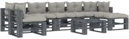 8-piece Garden Sofa made of Pallets with Taupe Cushions Wood 3052559 3052559 - Garden Furniture