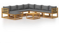 9-piece garden sofa with solid acacia cushions 3057620 3057620 - Garden Furniture
