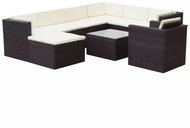 9-piece Garden Sofa with Cushions Polyrattan Brown 42674 42674 - Garden Furniture