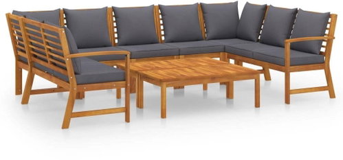 9-piece Garden Sofa with a Pillow Solid Acacia 3057782 3057782 - Garden Furniture - Main image