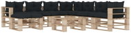 9-piece Garden Sofa Set made of Pallets + Anthracite Cushions 3052240 3052240 - Garden Furniture
