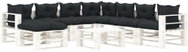 9-Piece Garden Pallet Sofa + Anthracite Cushions 3052384 3052384 - Garden Furniture