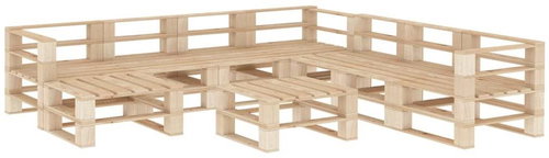 9-piece garden sofa made of wood pallets 3052152 3052152 - Garden Furniture - Main image
