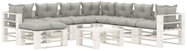 9-Piece Garden Pallet Sofa Set With Taupe Cushions Wood 3052408 3052408 - Garden Furniture