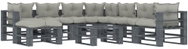 9-Piece Garden Pallet Sofa Set With Taupe Cushions Wood 3052552 3052552 - Garden Furniture