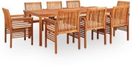 9-Piece Garden Dining Set With Cushions Solid Acacia Wood 278900 278900 - Garden Furniture