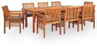 9-piece Garden Dining Set with Cushions Solid Acacia Wood 278906 278906 - Garden Furniture
