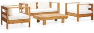 Garden sofa with cushions creamy massive acacia 278915 278915 - Garden Furniture