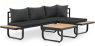 2-piece garden corner sofa with cushions aluminum WPC 44704 44704 - Garden Furniture