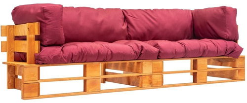2-piece garden seating set made of red pine pillows 277452 277452 - Garden Furniture - Main image
